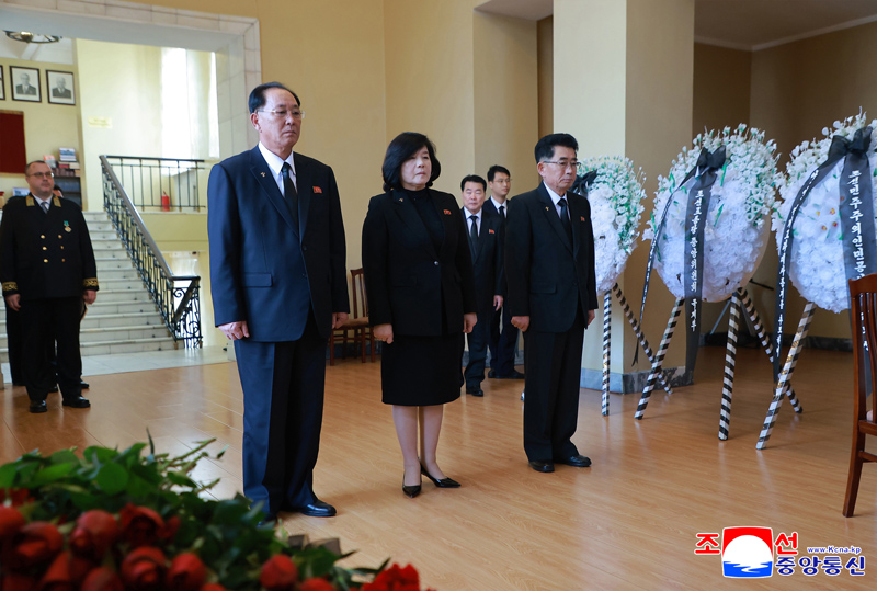 Leading Party and government officials visit Russian embassy to offer condolences