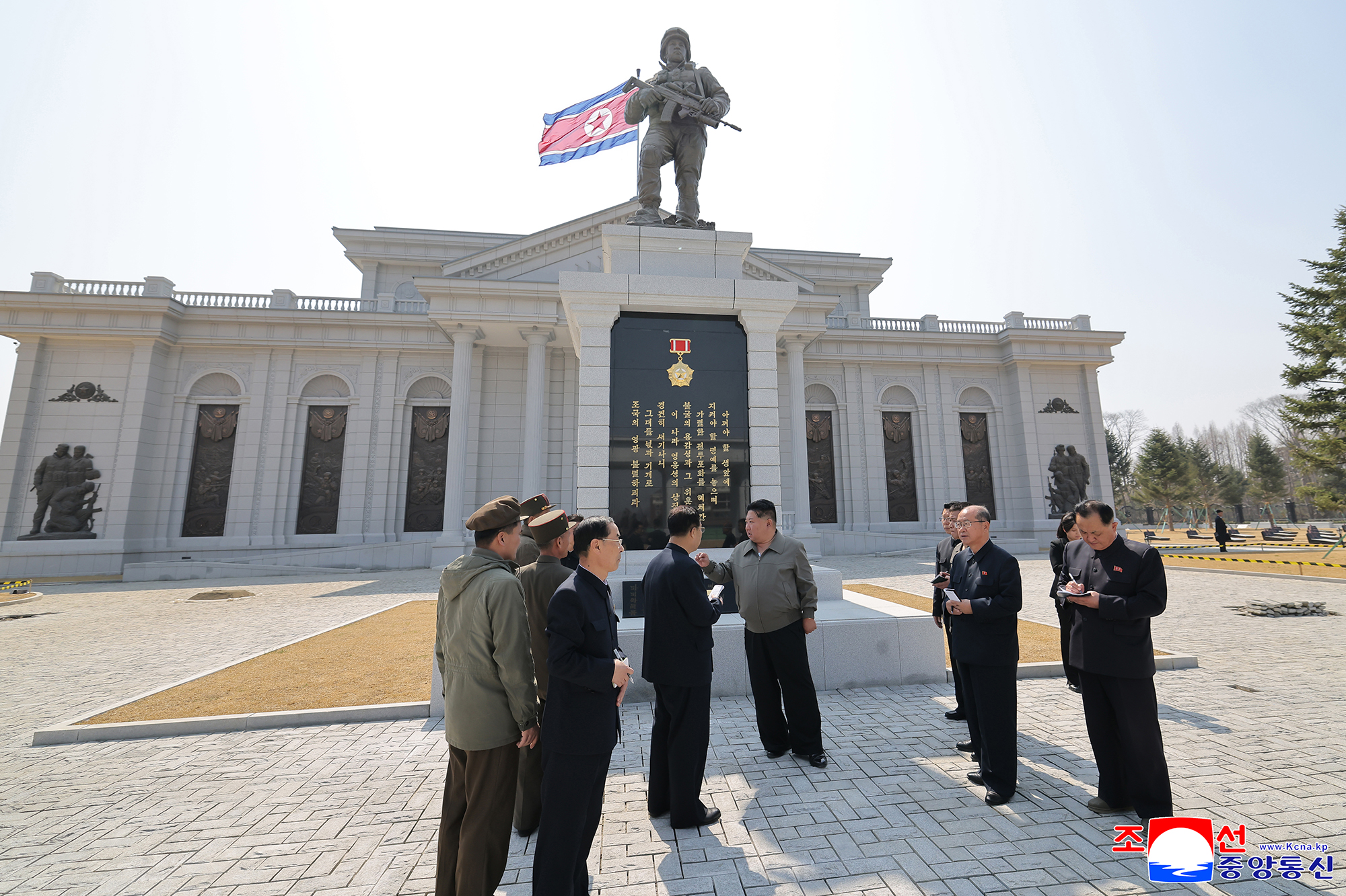 Respected Comrade Kim Jong Un visits Memorial Museum of Combat Feats at Overseas Military Operations under construction