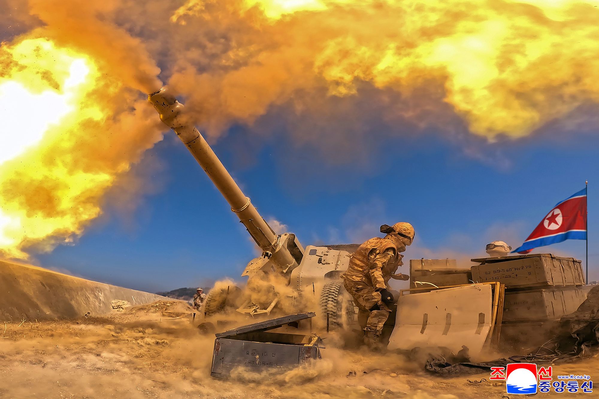 Artillery firing contest of artillery sub-units held on significant Day of Sun