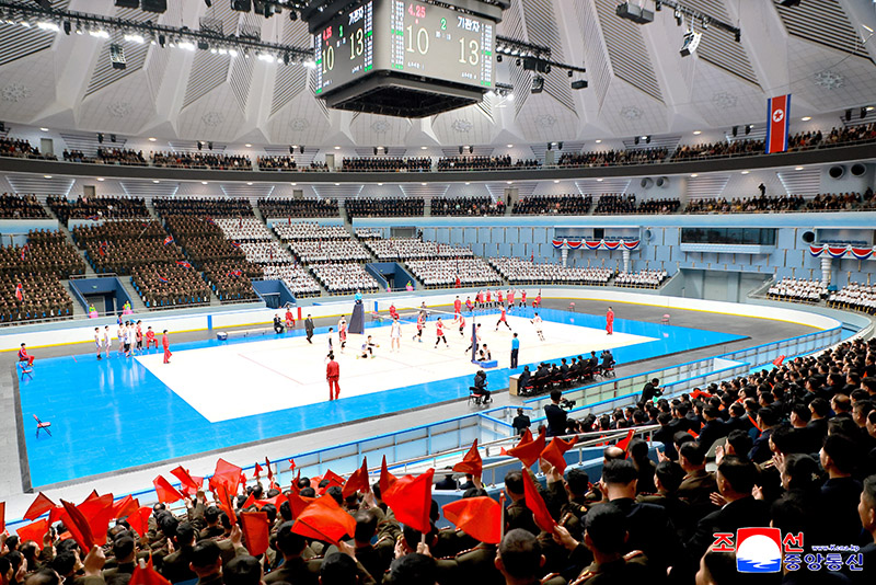 Men's volleyball game played to mark April holiday  