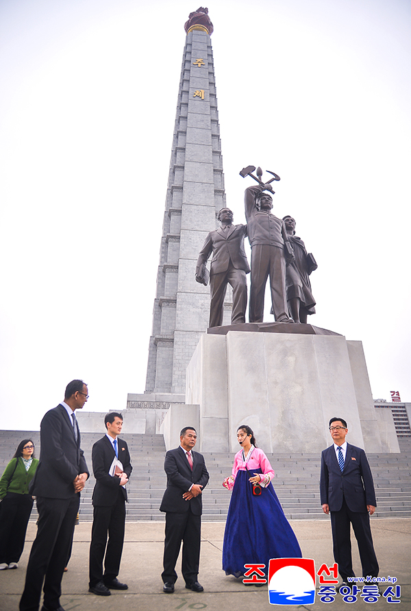 Resident Indonesian diplomats tour Pyongyang