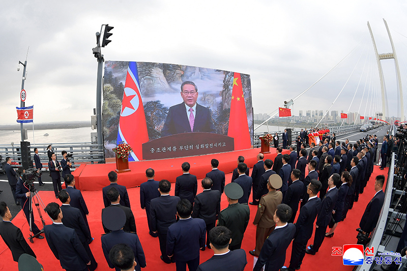 Ribbon-cutting ceremony for DPRK-China Amnok River Bridge held